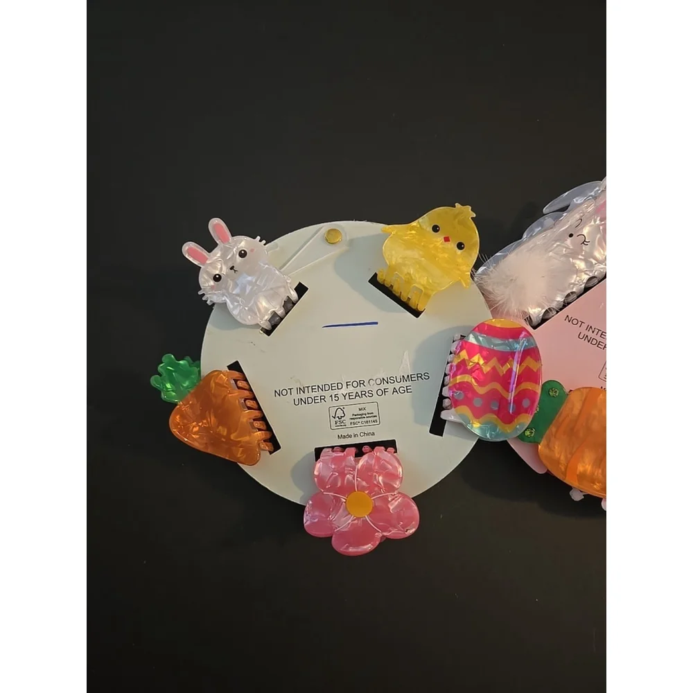 Piper K Hair Clips New Lot Of 2 Spring Easter Theme (E-11)